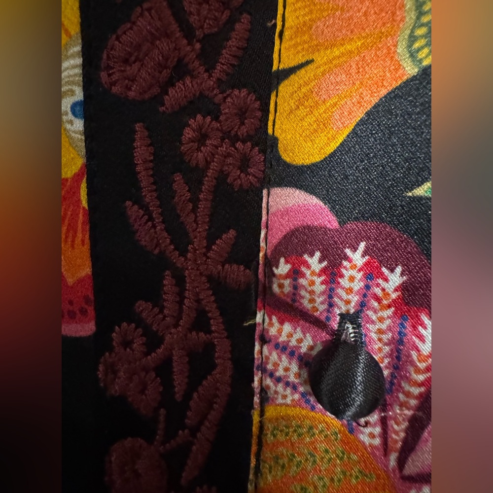 Johnny Was Multicolor Floral Button Down Shirt - Picture 10 of 10